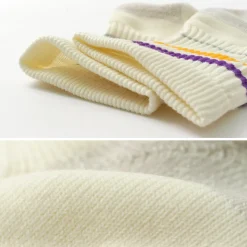 ROTOTO / All Rounder 2 Stripe Merino Crew Socks