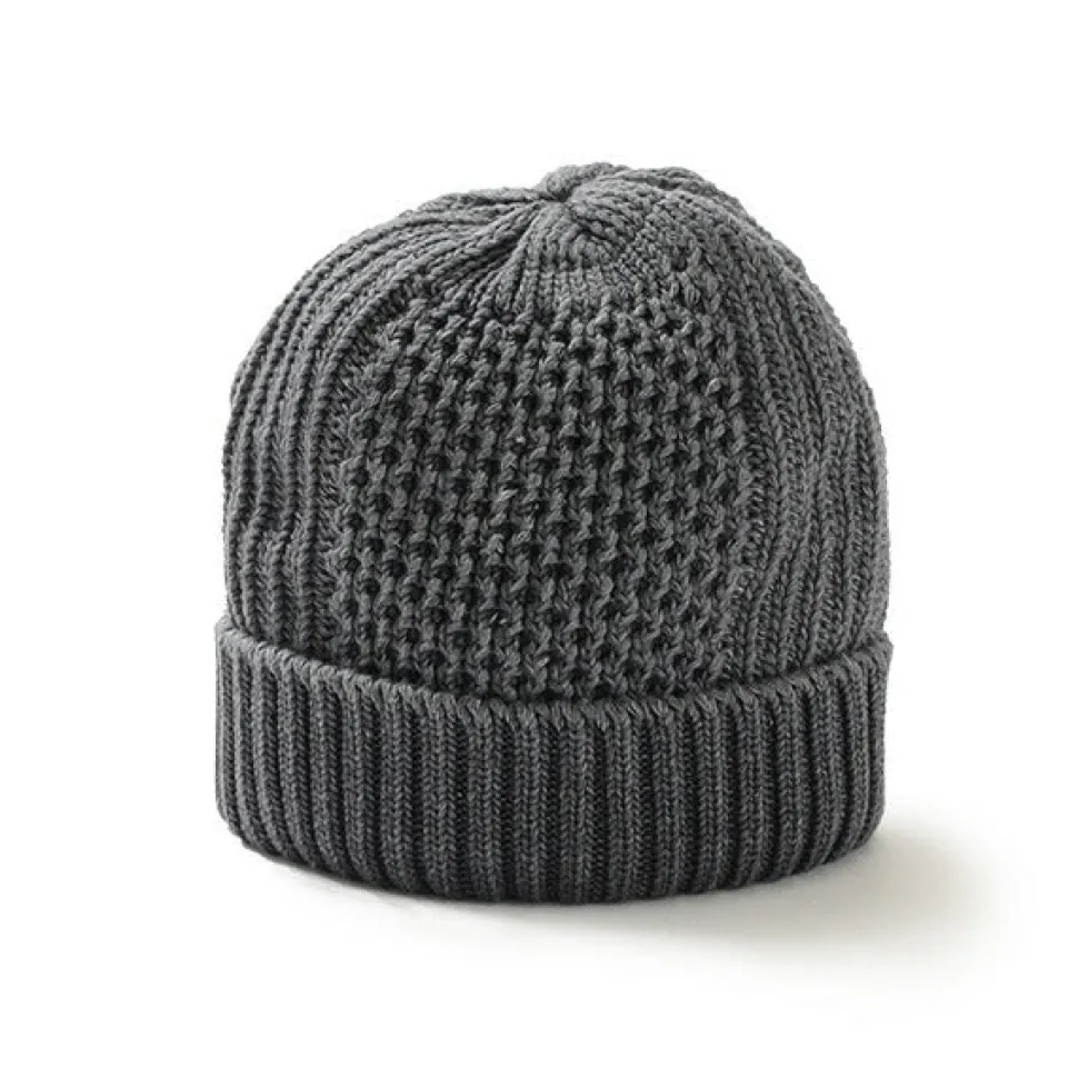 ROTOTO / Aran Cable Indigo Wax Cap