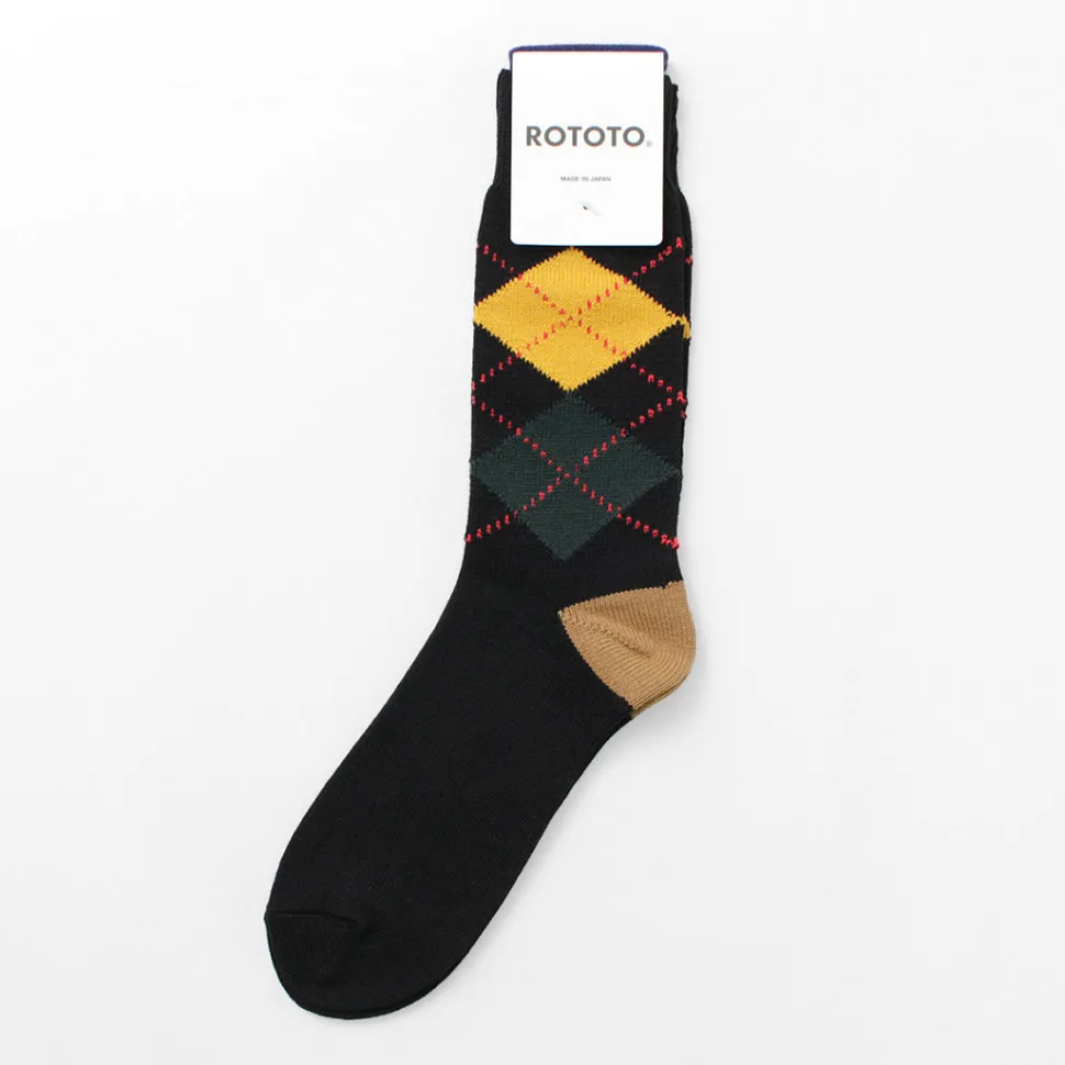 ROTOTO / Argyle Crew Socks