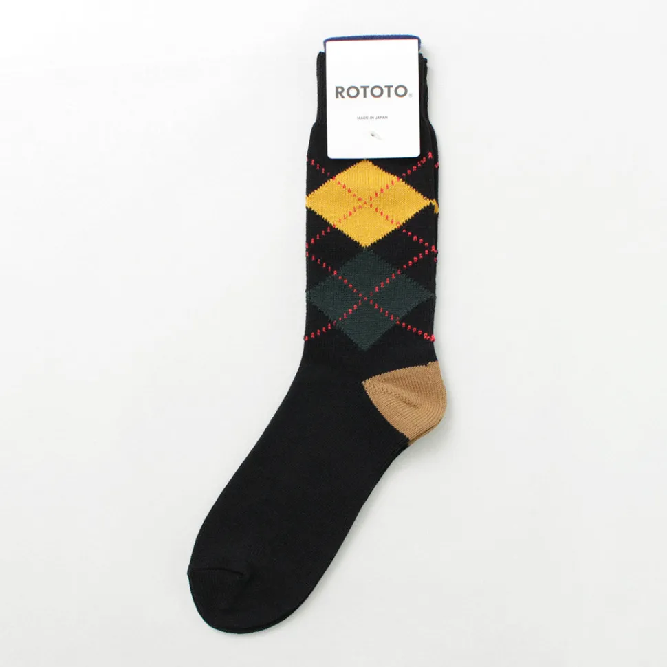 ROTOTO / Argyle Crew Socks