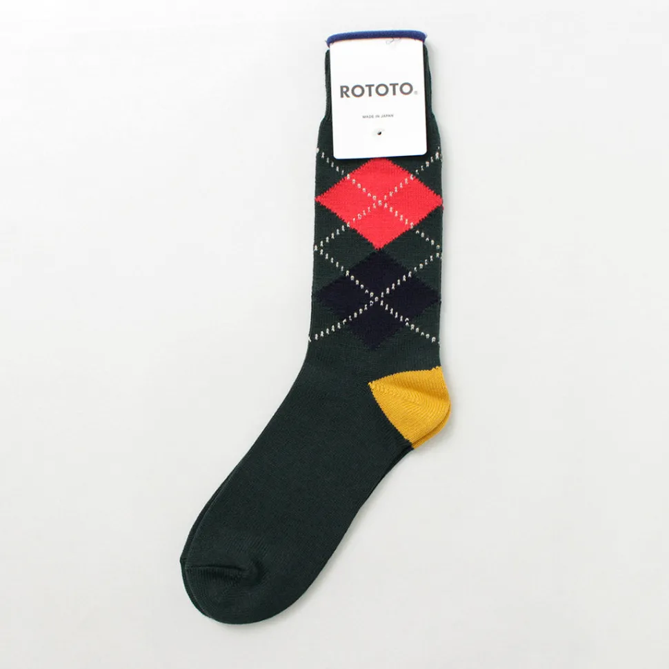 ROTOTO / Argyle Crew Socks