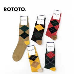 ROTOTO / Argyle Crew Socks