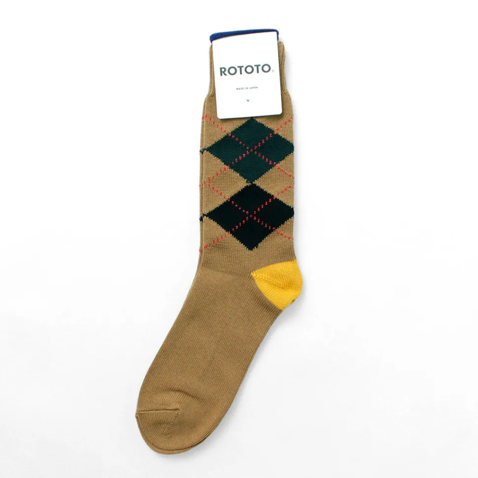 ROTOTO / Argyle Crew Socks