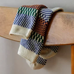 ROTOTO / Check & Step Socks R1549