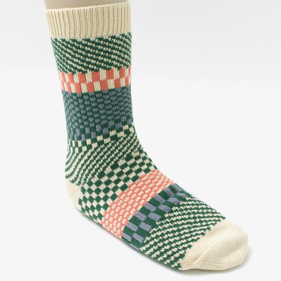 ROTOTO / Check & Step Socks R1549