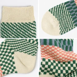 ROTOTO / Check & Step Socks R1549