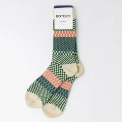 ROTOTO / Check & Step Socks R1549