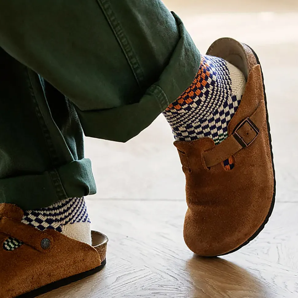 ROTOTO / Check & Step Socks R1549