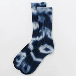 ROTOTO / Chunky rib crew socks Tie-dye
