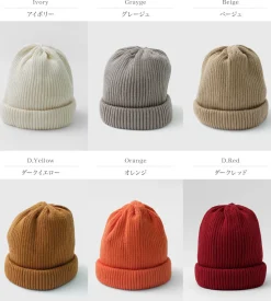 ROTOTO / Cotton Roll Up Beanie