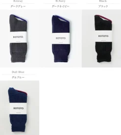 ROTOTO / Cotton Waffle Crew Socks
