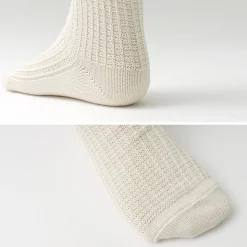 ROTOTO / Cotton Waffle Crew Socks