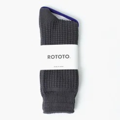 ROTOTO / Cotton Waffle Crew Socks