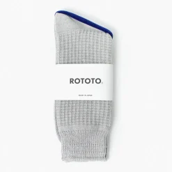 ROTOTO / Cotton Waffle Crew Socks