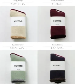 ROTOTO / Double Face Cozy Sleeping Socks Extra Fine Merino