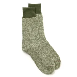 ROTOTO / Double Face Crew Socks Silk & Cotton
