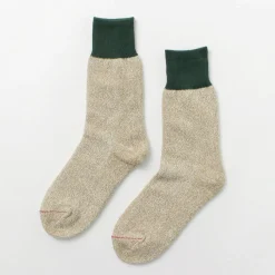 ROTOTO / Double Face Crew Socks Silk & Cotton