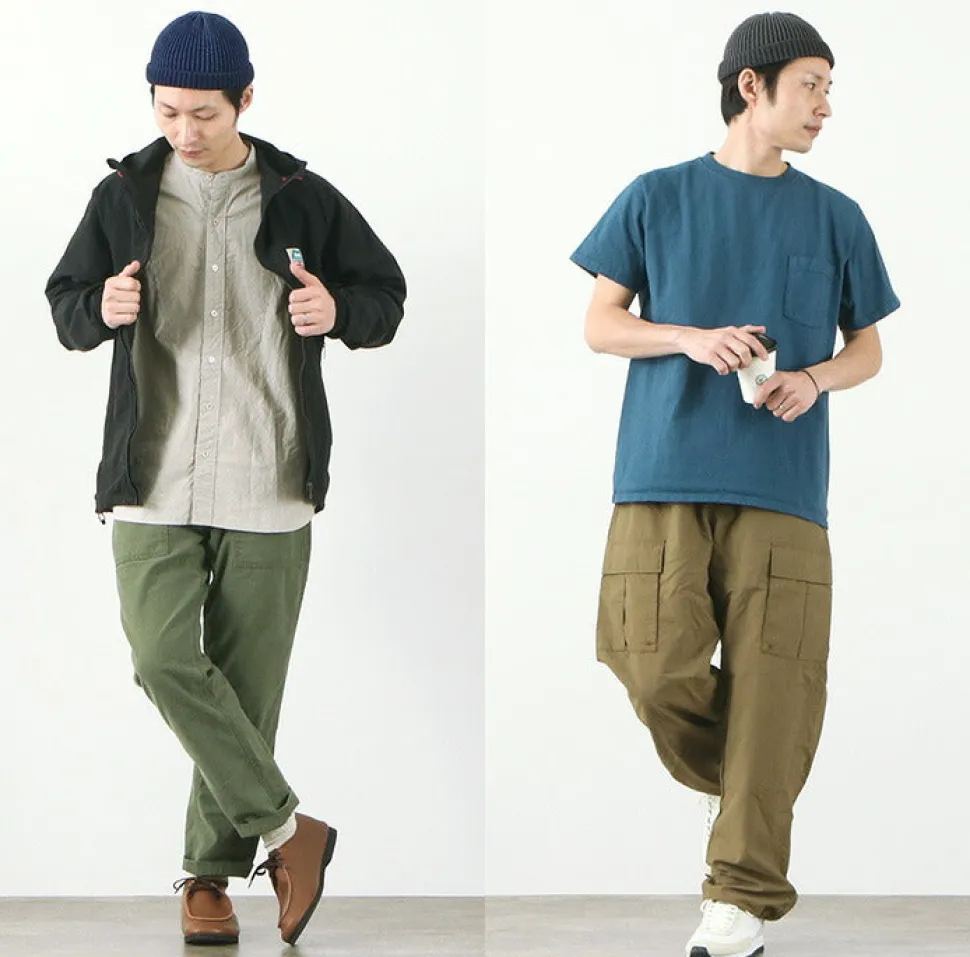 ROTOTO / Indigo Cotton Roll Up Beanie