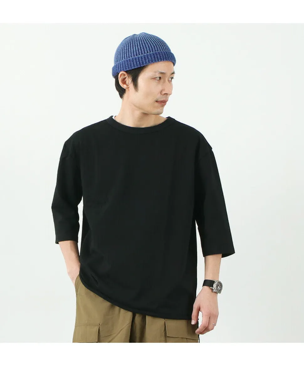 ROTOTO / Indigo Cotton Roll Up Beanie