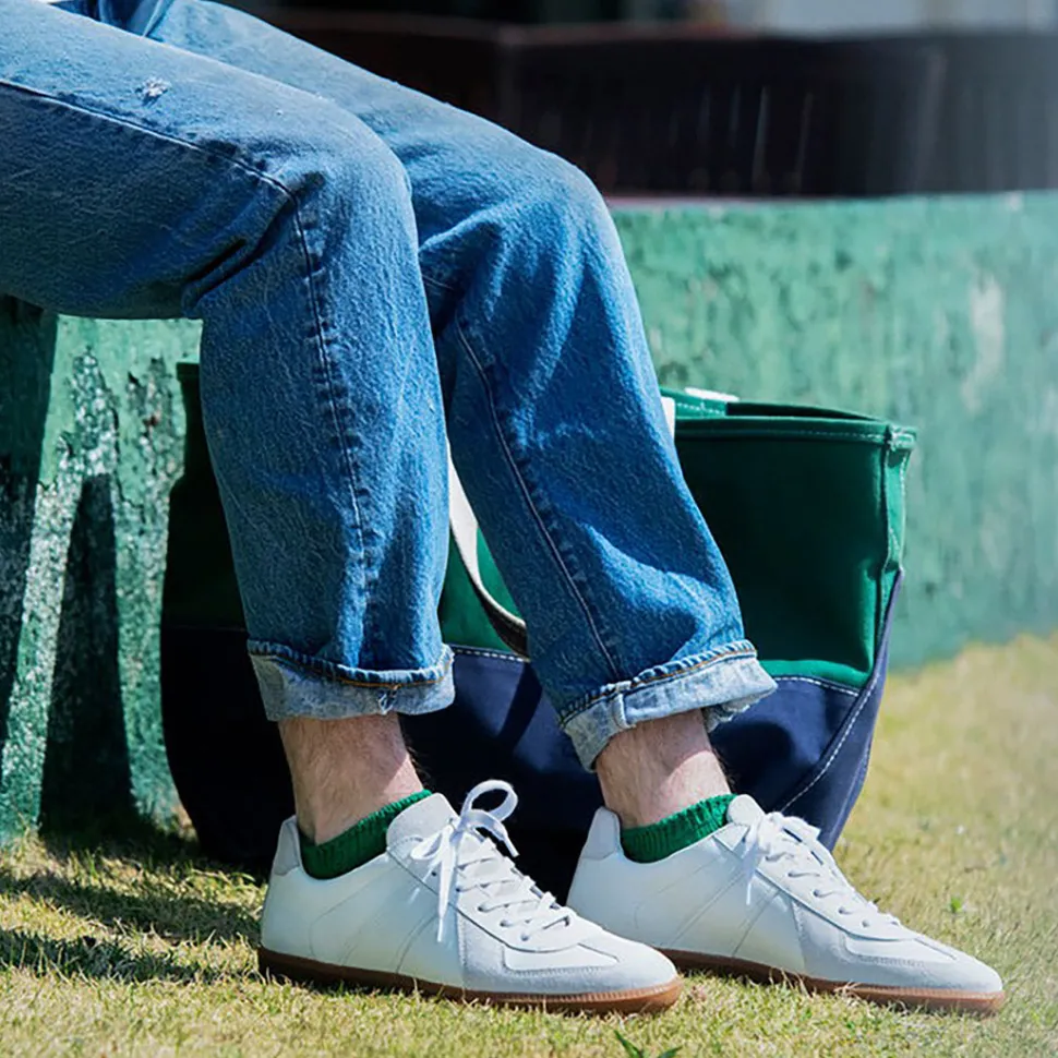 ROTOTO / Linen Cotton Rib Socks Short