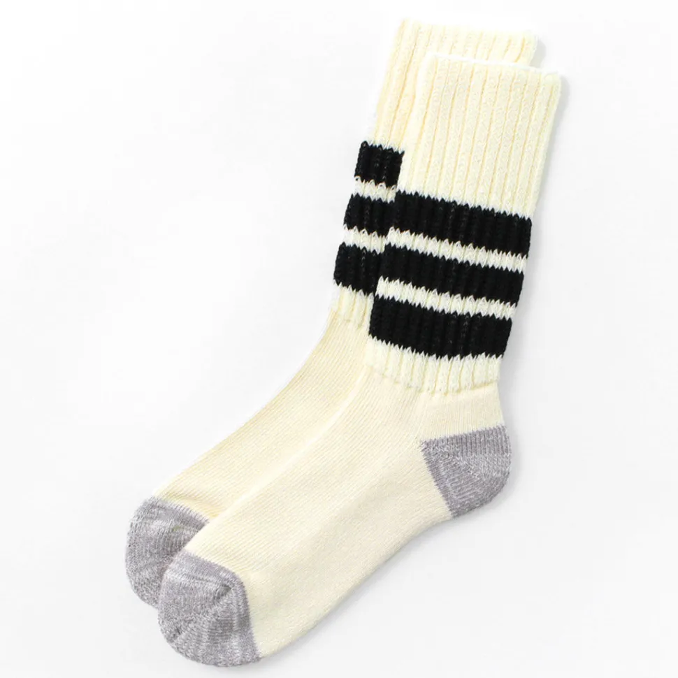 ROTOTO / R1255 Coarse Ribbed Old School Socks