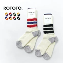 ROTOTO / R1255 Coarse Ribbed Old School Socks