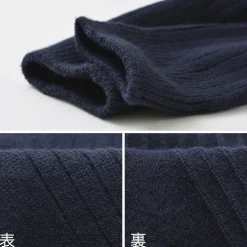 ROTOTO / R1327 Cotton wool ribbed crew socks