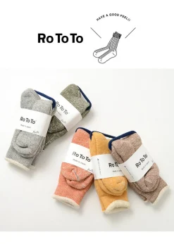 ROTOTO / R1001 Double Face Socks