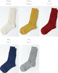 ROTOTO / R1378 Gandy pattern crew socks