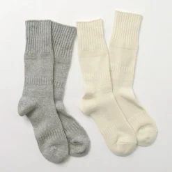 ROTOTO / R1378 Gandy pattern crew socks