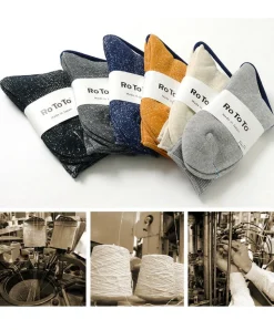 ROTOTO / R1066 Japanese Paper Pile Socks