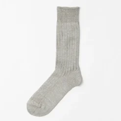 ROTOTO / R1461 linen cotton ribbed socks