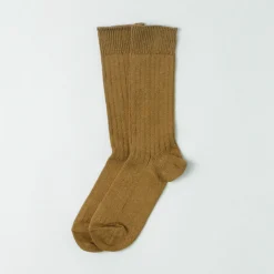 ROTOTO / R1461 linen cotton ribbed socks