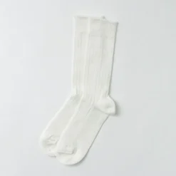 ROTOTO / R1461 linen cotton ribbed socks