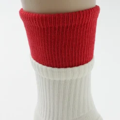 ROTOTO / R1421 Organic cotton double layer crew socks