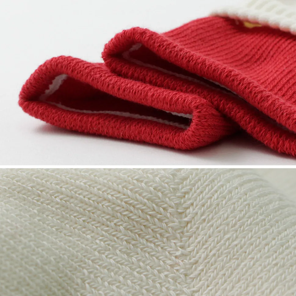 ROTOTO / R1421 Organic cotton double layer crew socks