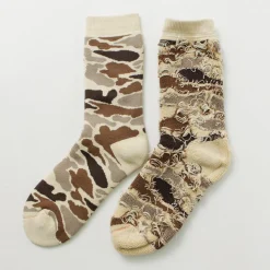 ROTOTO / R1339 Pile camo crew socks