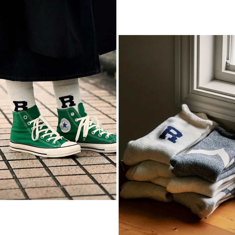 ROTOTO / Raffy Sweat Socks R Logo