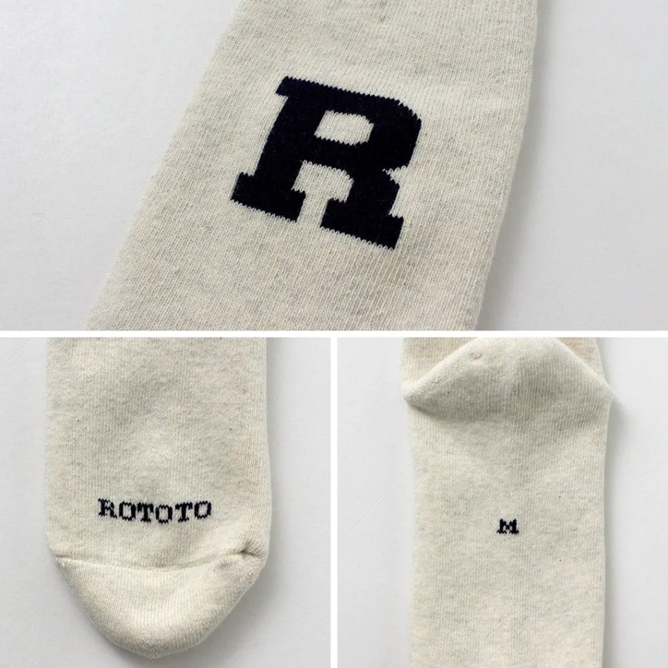 ROTOTO / Raffy Sweat Socks R Logo
