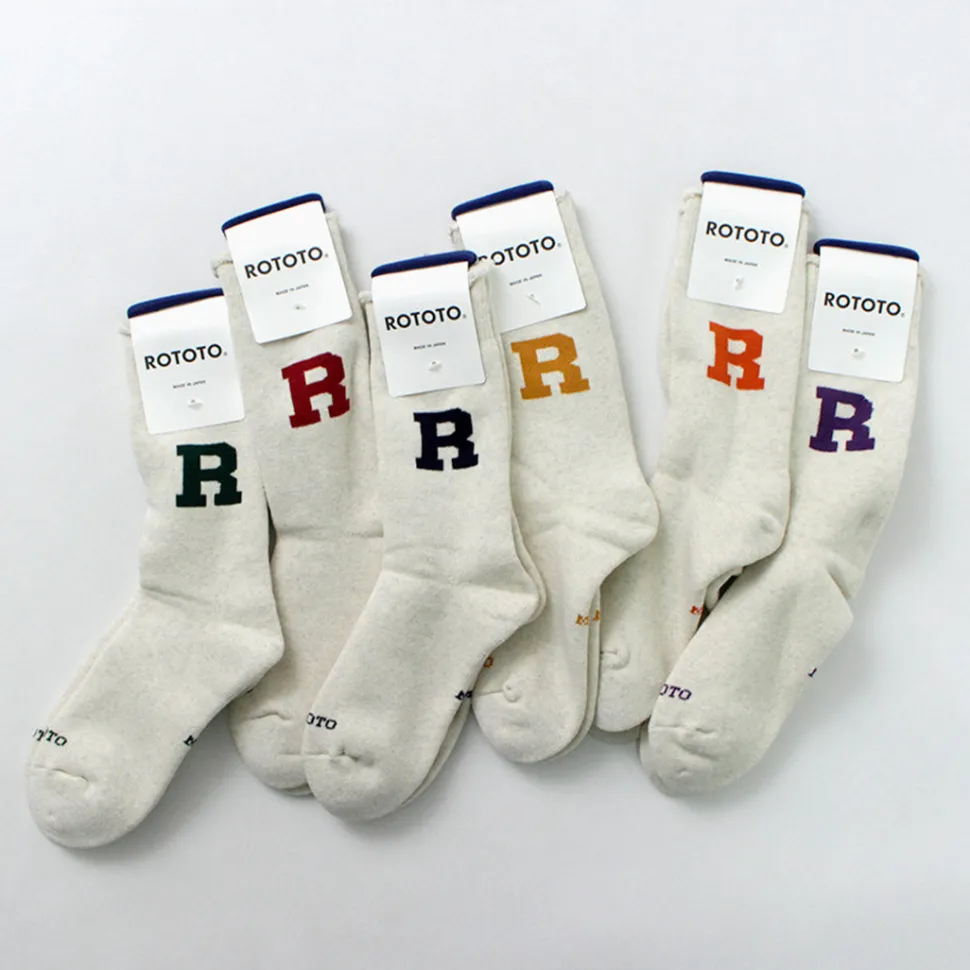 ROTOTO / Raffy Sweat Socks R Logo