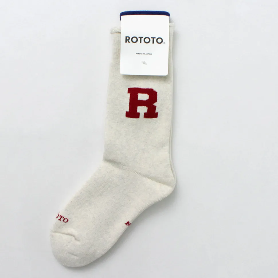 ROTOTO / Raffy Sweat Socks R Logo