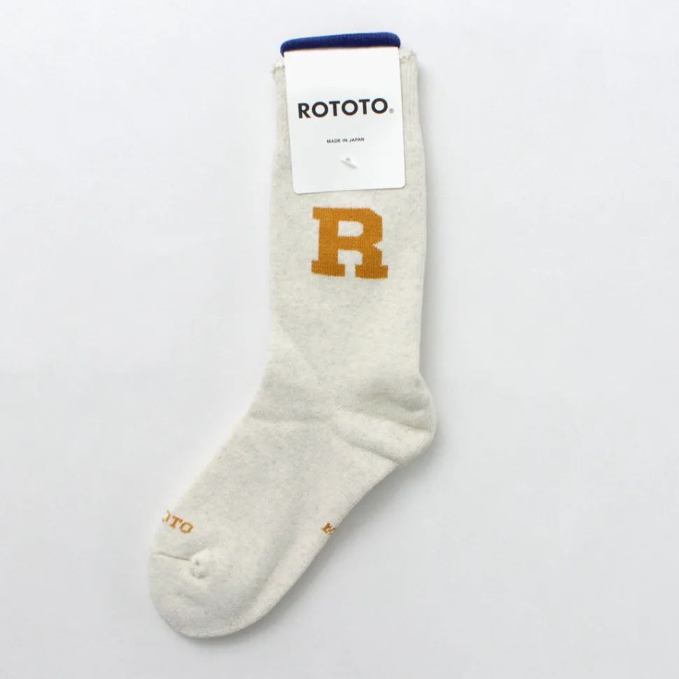 ROTOTO / Raffy Sweat Socks R Logo