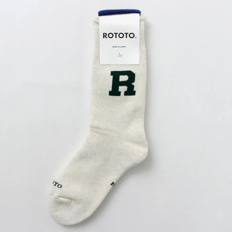 ROTOTO / Raffy Sweat Socks R Logo