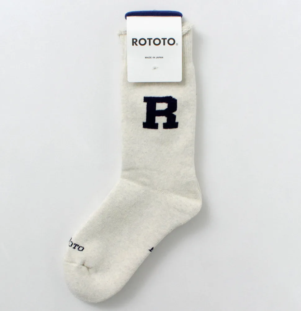 ROTOTO / Raffy Sweat Socks R Logo