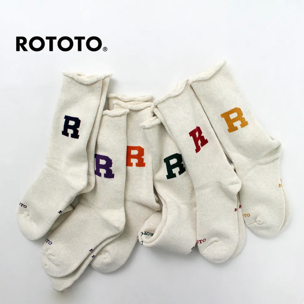 ROTOTO / Raffy Sweat Socks R Logo