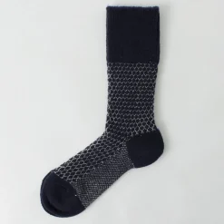ROTOTO / Woolen Jacquard Crew Socks Popcorn