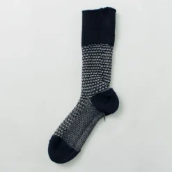 ROTOTO / Woolen Jacquard Crew Socks Popcorn