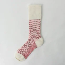 ROTOTO / Woolen Jacquard Crew Socks Popcorn