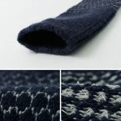 ROTOTO / Woolen Jacquard Crew Socks Popcorn