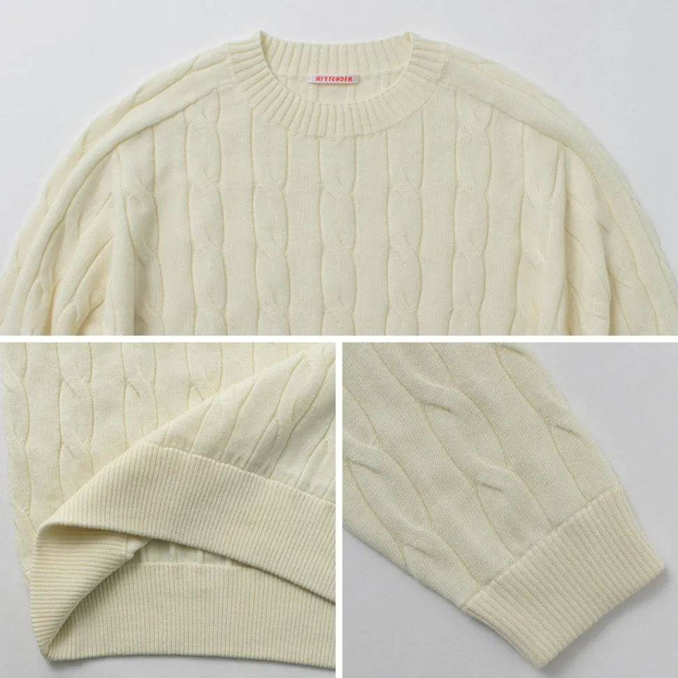 RYE TENDER / Bleecker Cable Sweater